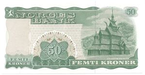 50 kroner 1980 Z.0386256. Erstatningsseddel. Kv.0