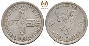 25 øre 1919 Haakon VII. Kv.0/01