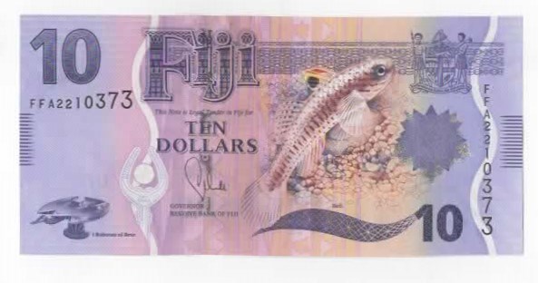 Fiji 10 dollars u/år (2013) kv. 0