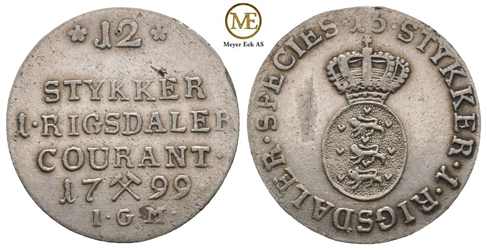 1/15 speciedaler 1799 Christian VII. Kv.1+