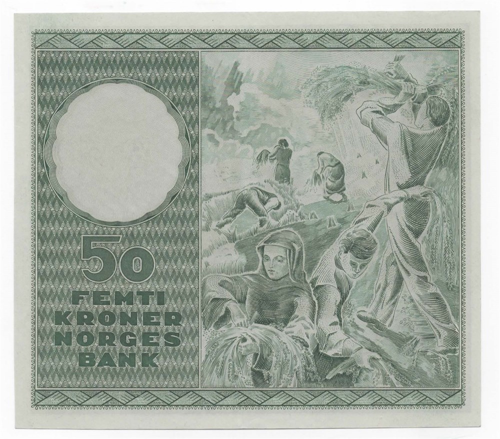 Norge 50 kroner 1950 A kv. 0
