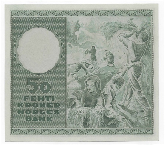 Norge 50 kroner 1950 A kv. 0