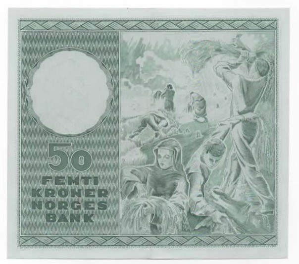 Norge 50 kroner 1960 D kv. 0/01