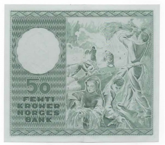 Norge 50 kroner 1960 D kv. 0/01