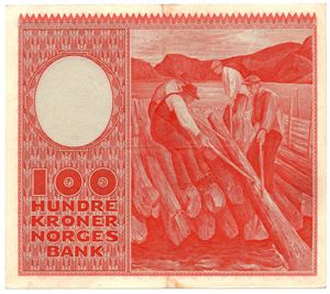 100 kroner 1961 Z.0462267. Erstatningsseddel. SSS-seddel. Kv.1/1+