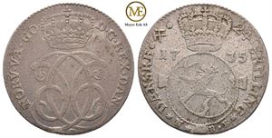 24 skilling 1735 Christian VI. Kv.1