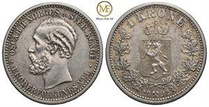 1 krone 1892 Oscar II. Kv.01