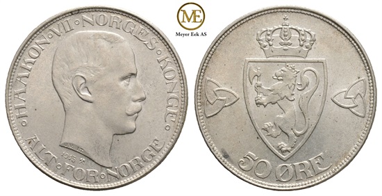 50 øre 1915 Haakon VII. Kv.0