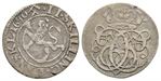 2 skilling 1690 Christian V. Kv.1+