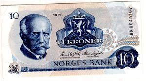 10 kroner 1978 HN erstatning Kv.0