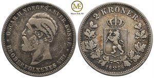 2 kroner 1898 Oscar II. Kv.1