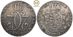 Speciedaler 1779 Christian VII. Kv.1/1+