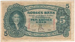 5 kroner 1913 D.7179596. Kv.1/1+