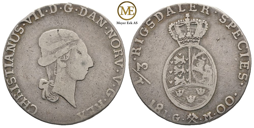 1/3 speciedaler 1800 Christian VII. Kv.1