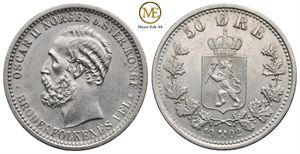 50 øre 1902 Oscar II. Kv.0