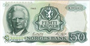 50 kroner 1983 R.3932415. 66 EPQ. Kv.0