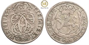 1 mark 1692 Christian V. Kv.1/1+