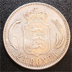 2 krone Danmark 1916 kv. 01