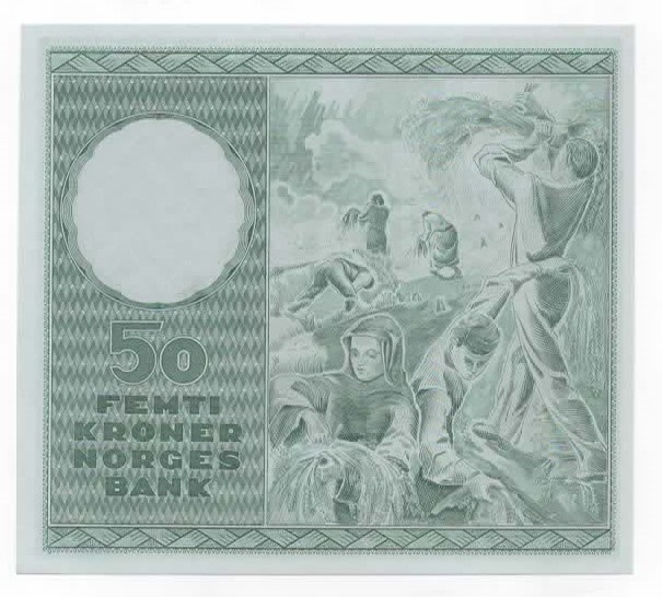 Norge 50 kroner 1965 F kv. 0