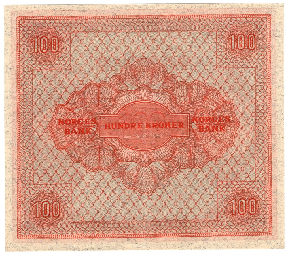 100 kroner 1945 A.6146108. Kv.01