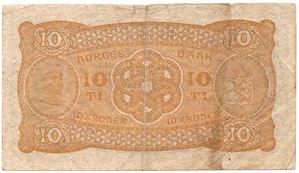 10 kroner 1916 E.7109494. Kv.1-