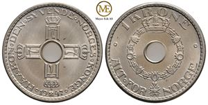 1 krone 1947 Haakon VII. Prakt