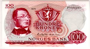 100 kroner 1971 P Kv.0