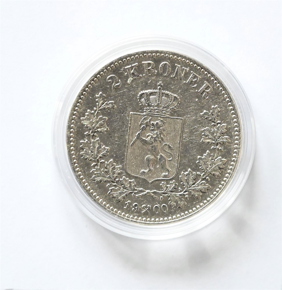 Norge 2 kroner 1900 kv. 1