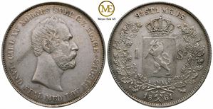 Speciedaler 1861 Carl XV. Kv.1+/01