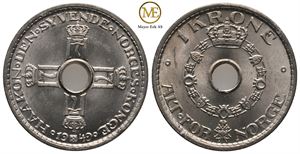 1 krone 1949 Haakon VII. Prakt eksemplar