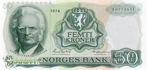 50 kroner 1974 F