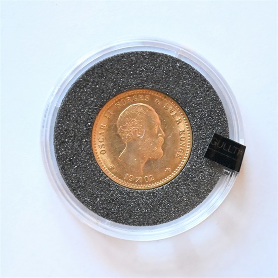 Norge 10 kroner 1902 fra Gulltransporten kv. 0/01