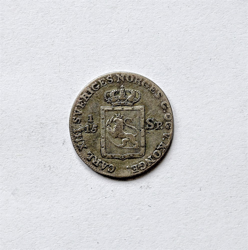 Norge 8 skilling 1817 kv. 1/1+