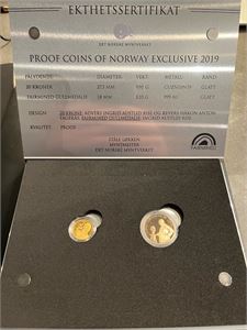 Proof Coins of Norway 2019. Proof