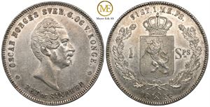 Speciedaler 1856 Oscar I. Kv.0/01