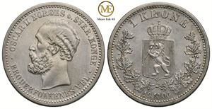 1 krone 1900 Oscar II. Kv.0/01