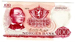 100 kroner 1977 G Kv.0