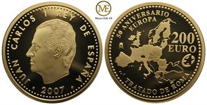 200 euro 2007 Spania. Romatraktaten. Proof