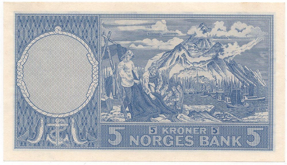 5 kroner 1956 D.4392706. Kv.0