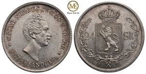 24 skilling 1847 Oscar II. Kv.0