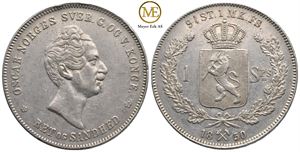 Speciedaler 1850 Oscar I. Kv.01