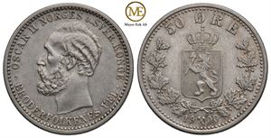 50 øre 1900 Oscar II. Kv.01