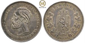 2 kroner 1888 Oscar II. Kv.1+/01