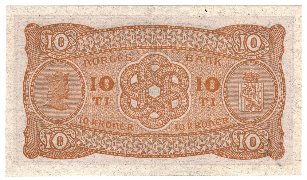 10 kroner 1943 D. Kv.0/01