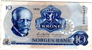 10 kroner 1972 QÆ erstatning Kv.1