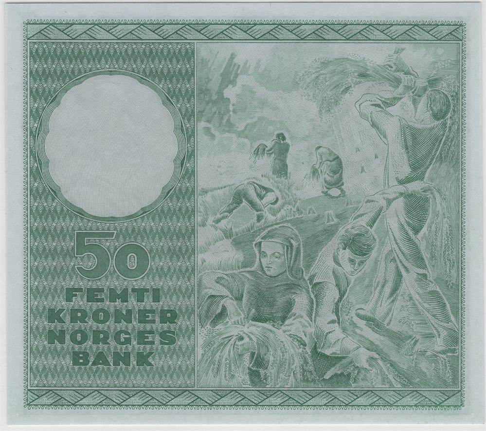 50 kroner 1958 C.8646957. Kv.0