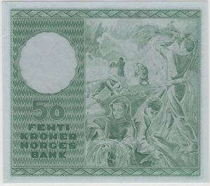 50 kroner 1958 C.8646957. Kv.0