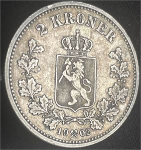 2 kroner 1902 Kv.1/1+