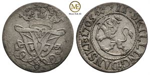 2 skilling 1705 Frederik IV.1+/01