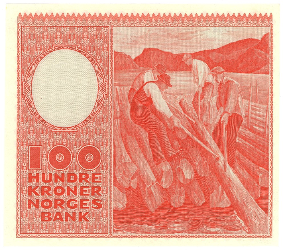 100 kroner 1958 F. Kv.0